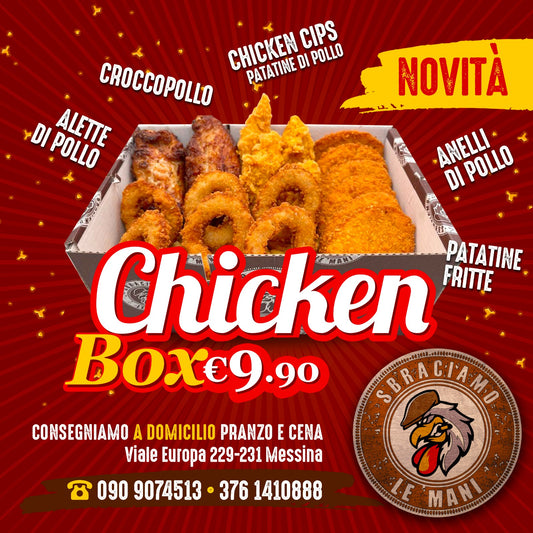 CHICKEN BOX | BOX DI PATATINE E FRITTURE DI POLLO